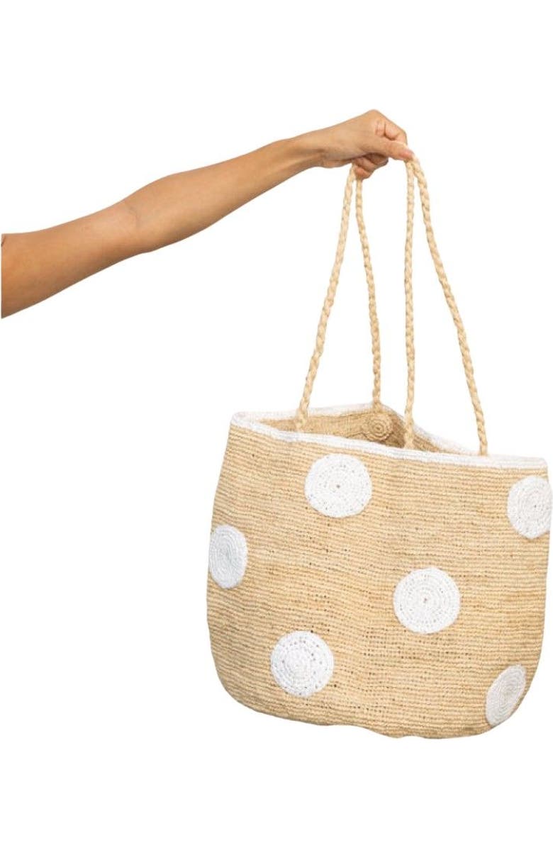 Zanatany Concepts Biscotty Tote Bag, Main, color, White