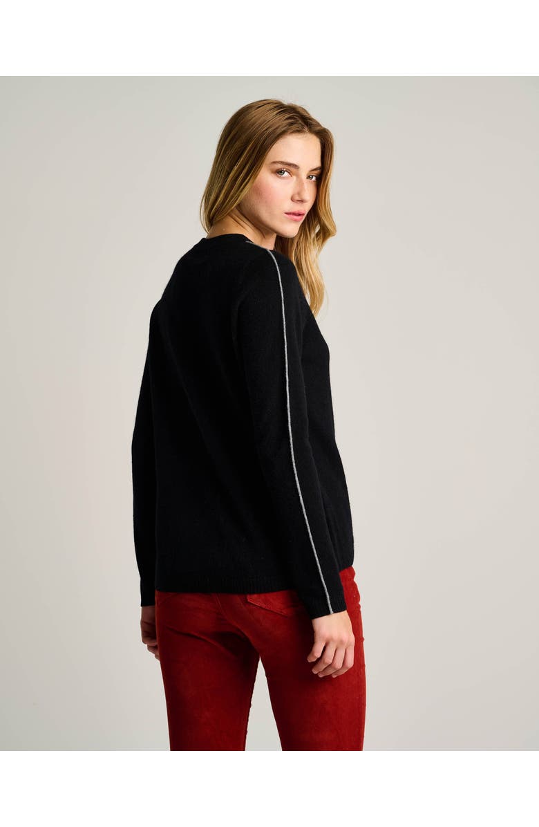 Lisa Todd Apres All Day Cashmere Sweater, Alternate, color, Onyx