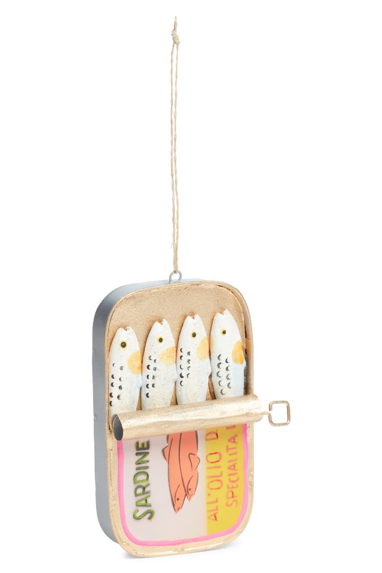 Packaged Sardines Ornament, Main, color, WHITE MULTI