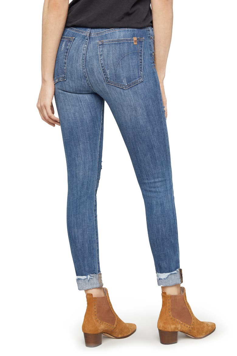 Charlie Crop Ripped Skinny Jeans, Alternate, color, LEOR