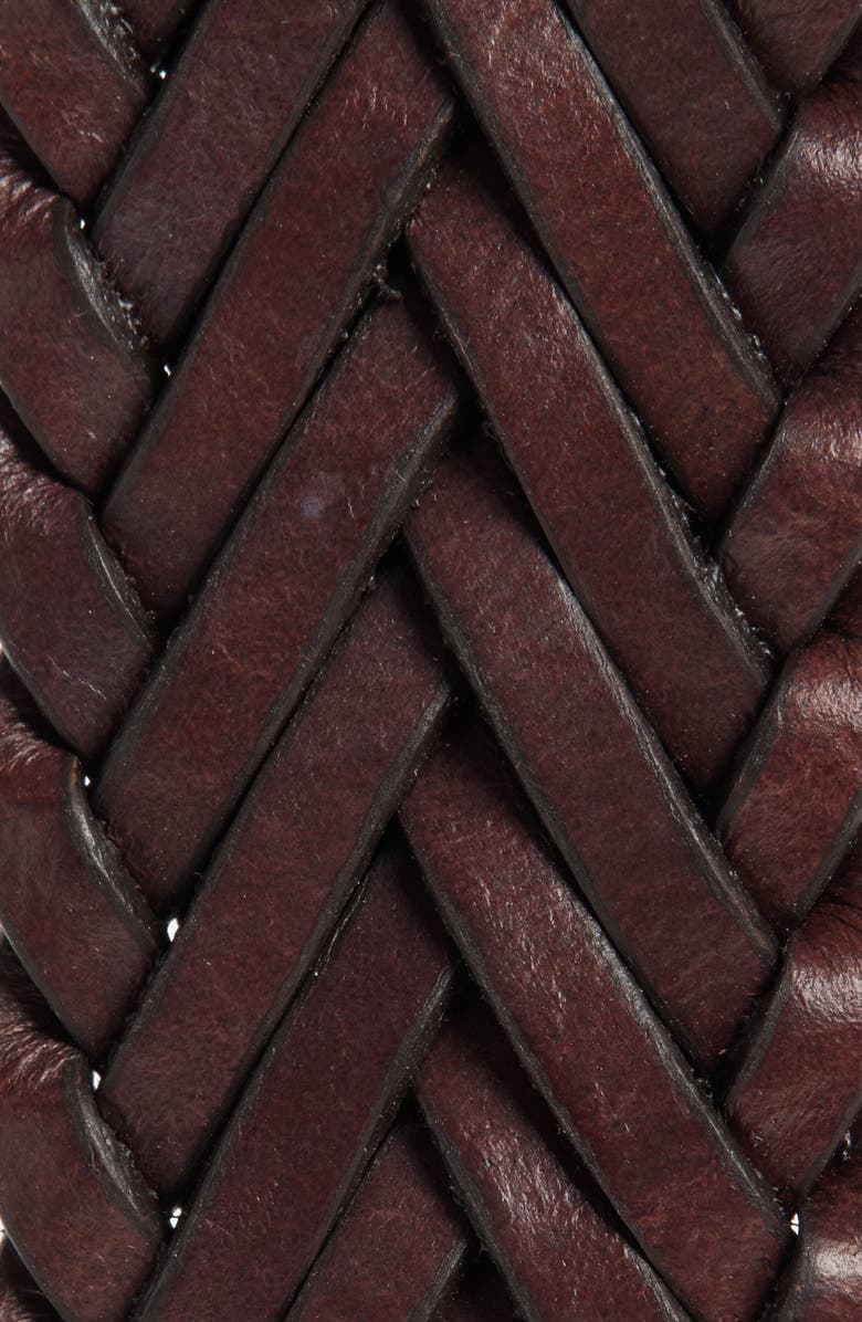 Treasure & Bond Miley Braided Leather Belt, Alternate, color, Brown- Gold