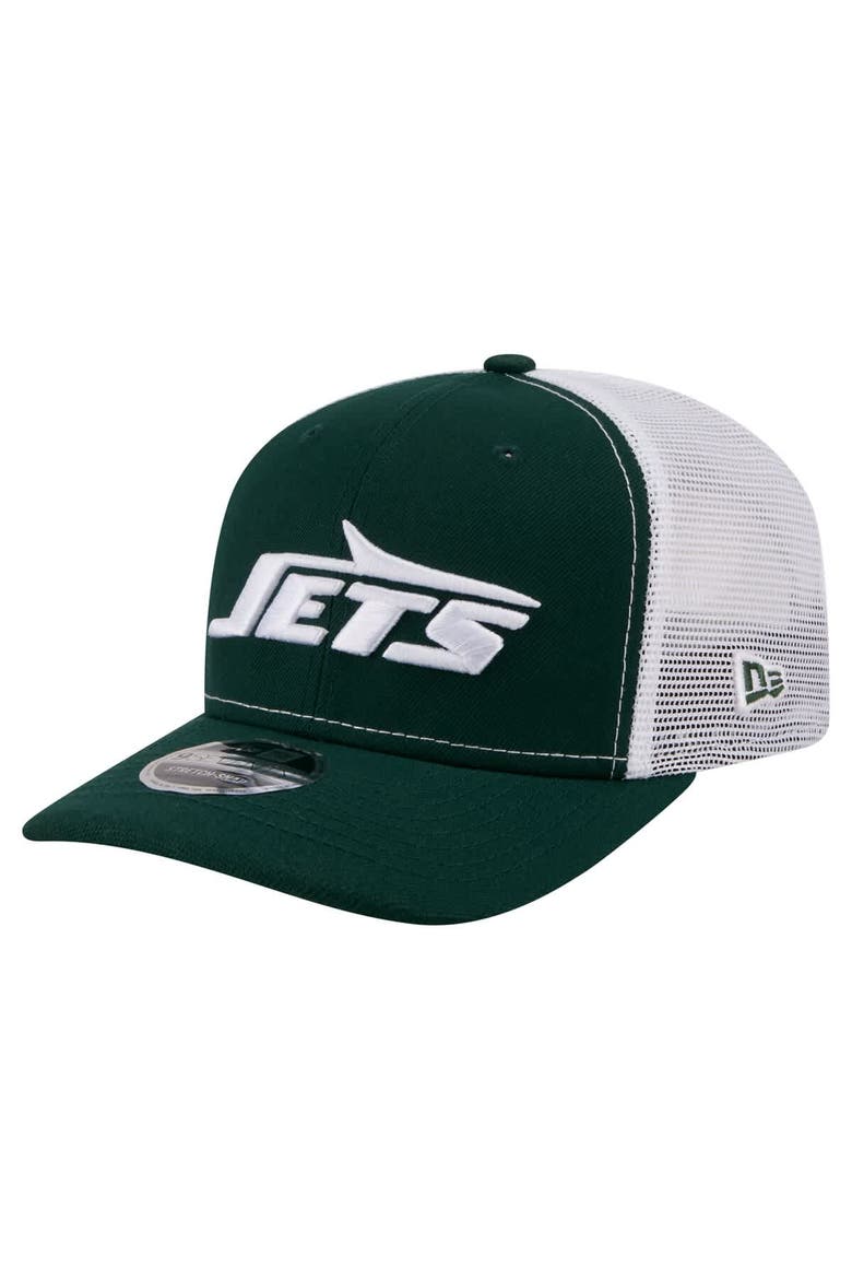 Men's New Era  Green New York Jets 9SEVENTY Trucker Adjustable Hat, Main, color, Green