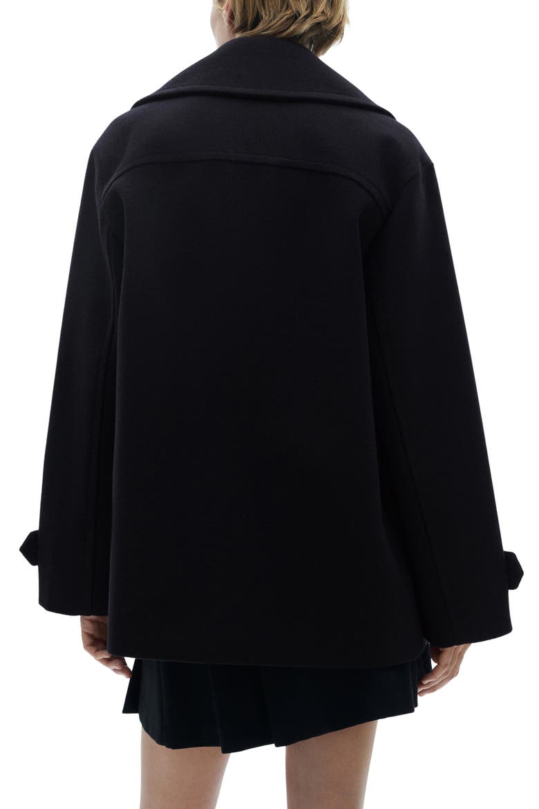 Double Breasted Coat, Alternate, color, DARK NAVY