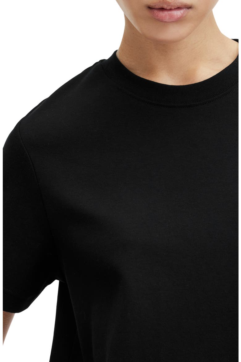 Briar Crewneck Cotton T-Shirt, Alternate, color, BLACK