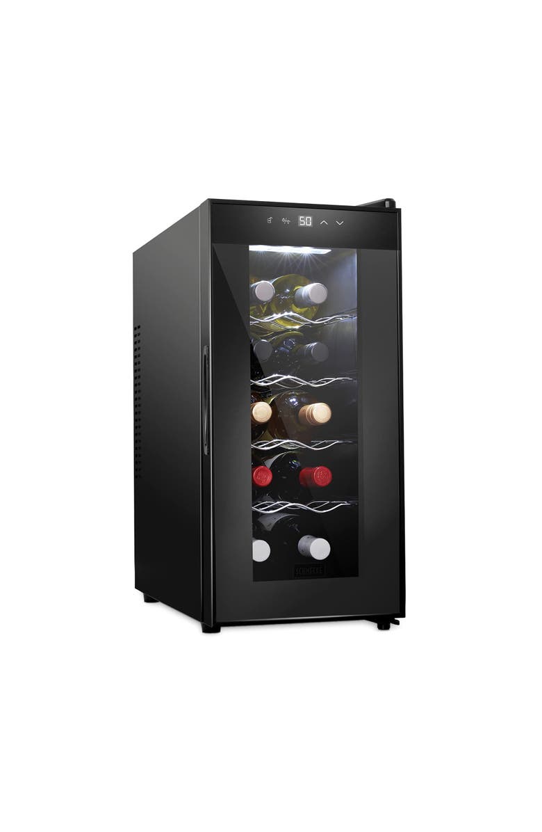Schmecke 10 Bottle Thermoelectric Wine Cooler, Main, color, Black