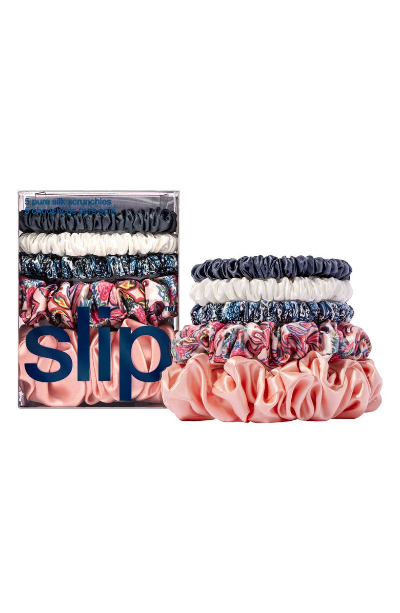 slip Pure 5-Pack Silk Scrunchies Set (Limited Edition) $44 Value, Alternate, color, 