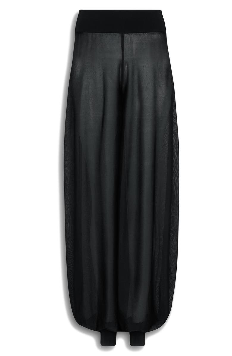 Alaïa Sheer Balloon Pants, Alternate, color, Noir Alaia