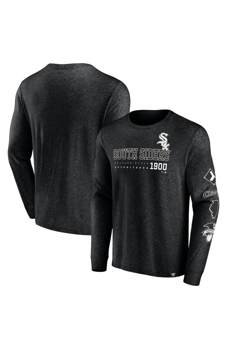 FANATICS Men's Fanatics Branded Black Chicago White Sox High Whip Pitcher Long Sleeve T-Shirt, Main, color, Black