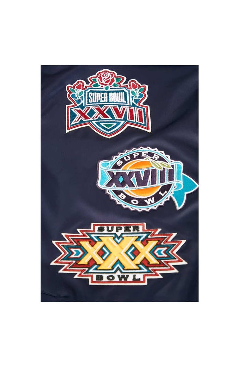 PRO STANDARD Men's Pro Standard Navy Dallas Cowboys Championship Satin Full-Snap Varsity Jacket, Alternate, color, 