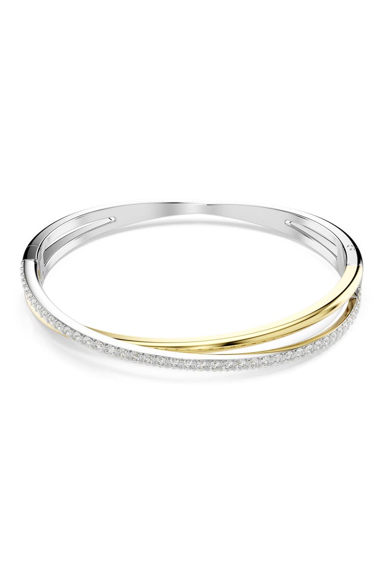 Hyperbola Bangle, Main, color, SILVER/ WHITE