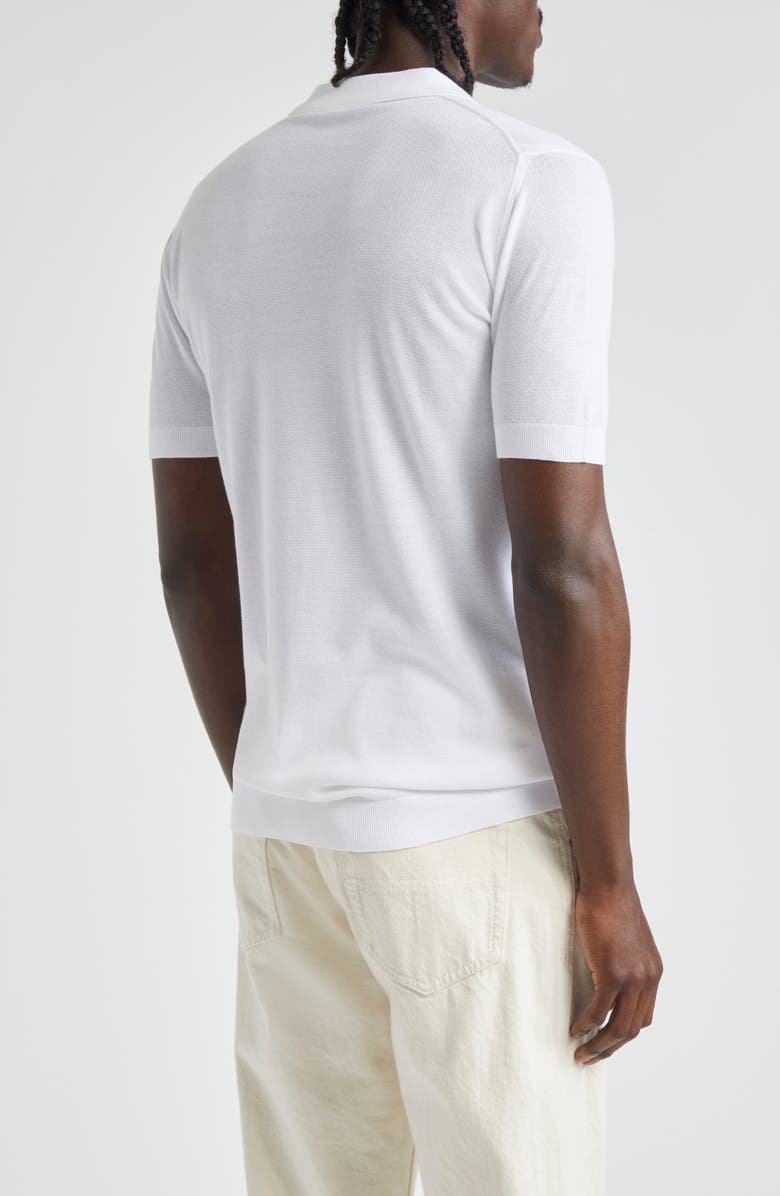 John Smedley Roth Solid Sweater Polo, Alternate, color, White