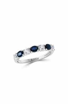EFFY White & Blue Sapphire Ring