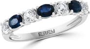 EFFY White & Blue Sapphire Ring