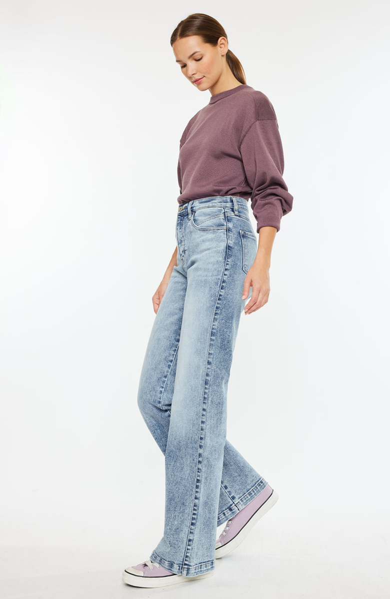 KanCan Roxana Ultra High Rise 90's Flare Jeans, Alternate, color, Medium Wash