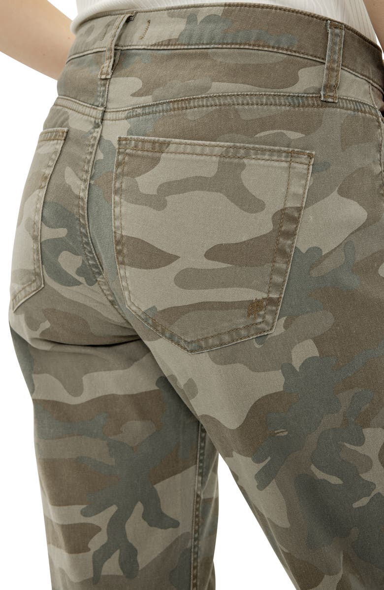 Silver Jeans Co. Chelsea Camo Print Boyfriend Jeans, Alternate, color, 
