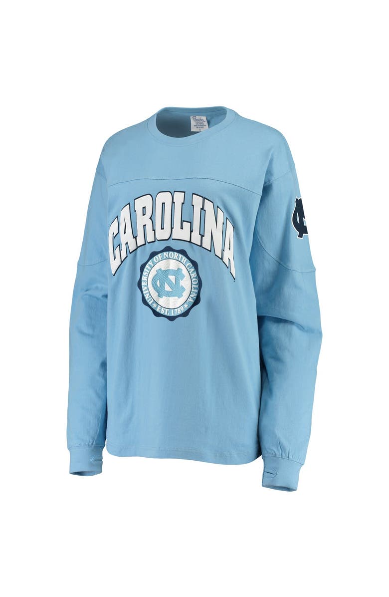 PRESSBOX Women's Carolina Blue North Carolina Tar Heels Edith Long Sleeve T-Shirt, Alternate, color, 
