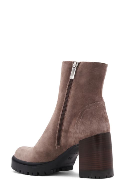 Aquatalia Emma Water Resistant Platform Bootie In Brown