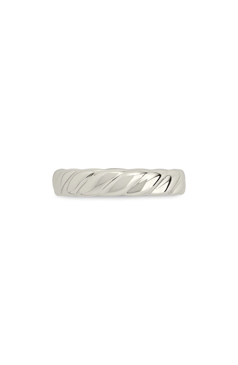 Sterling Forever Twisted Rope Elowyn Ring, Alternate, color,