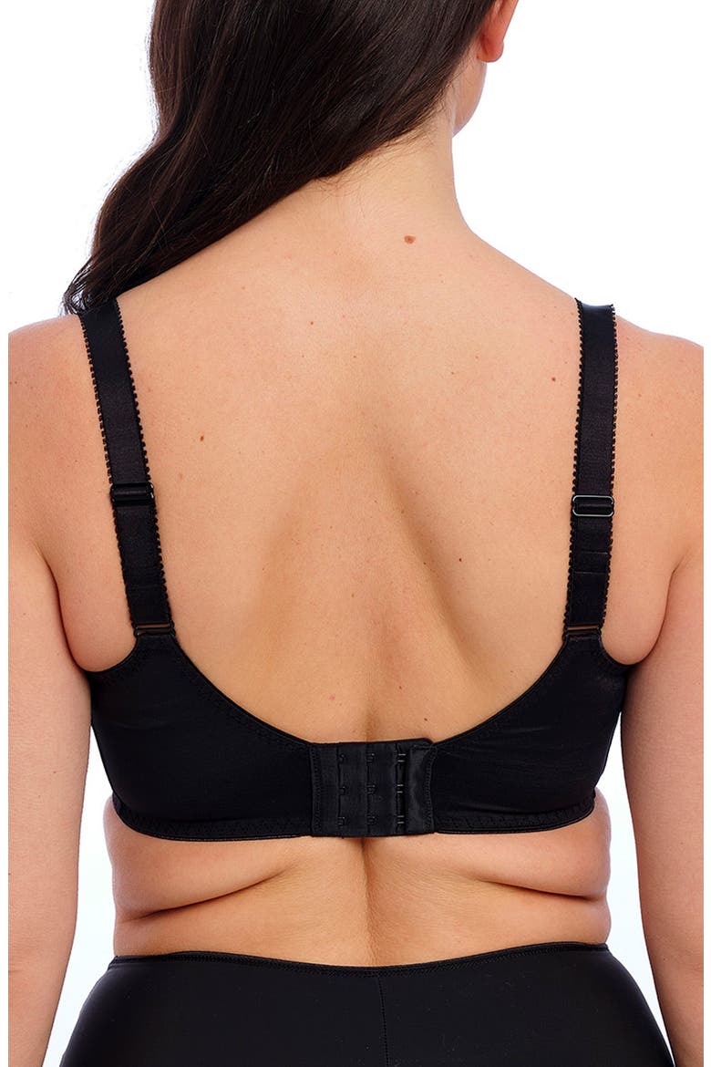Illusion Underwire Side Support Bra, Alternate, color, BLACK