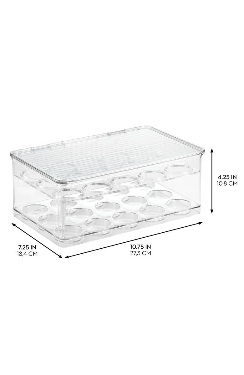 iDesign Stackable Coffee Pod Holder for K-Cup Pods - Set of 2 - Clear, Alternate, color, Clear/Gray