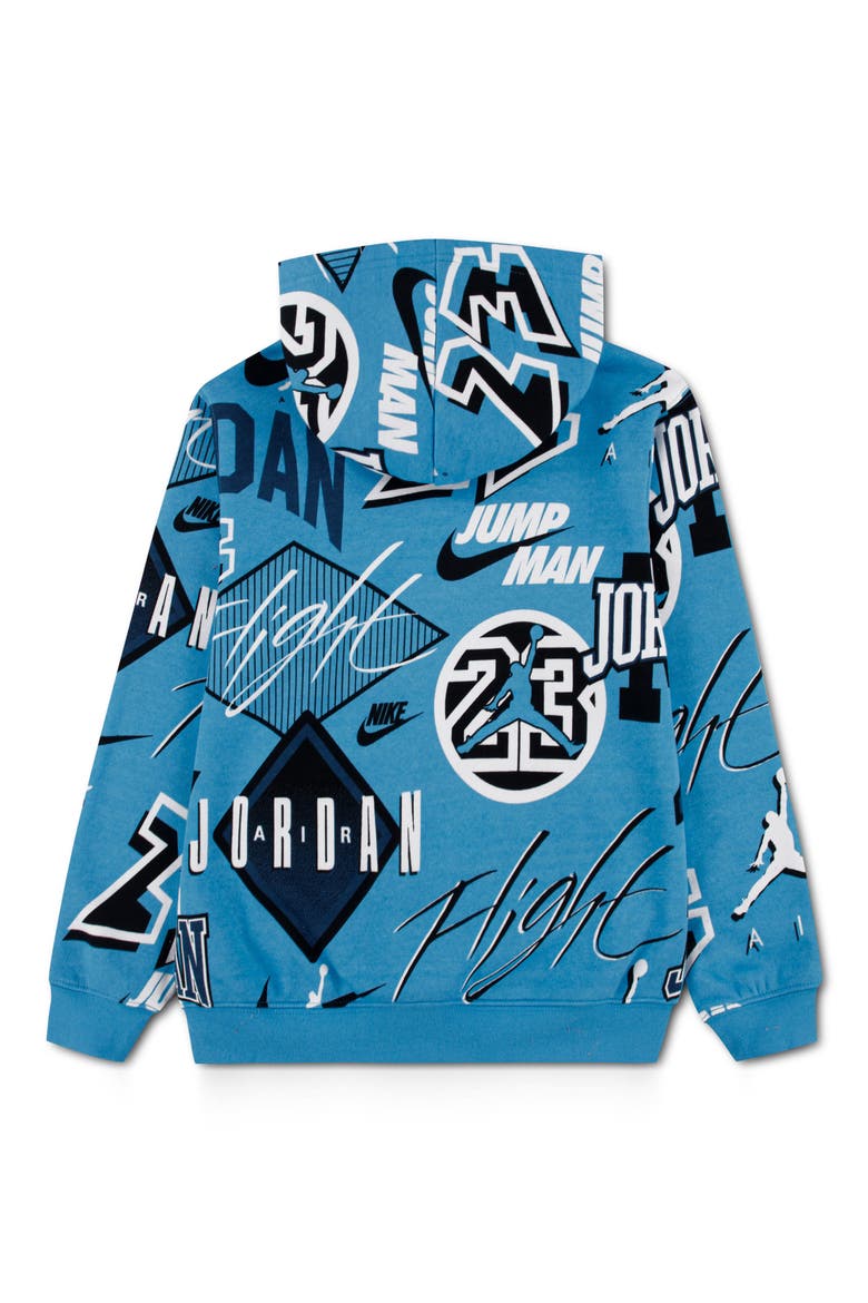 Kids' MJ Dynasty Pullover Hoodie, Alternate, color, UNIVERSITY BLUE