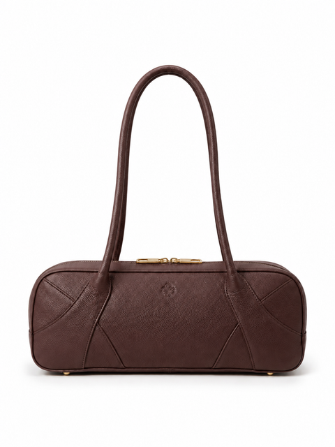 Almaira Italian Textured Leather Shoulder Bag