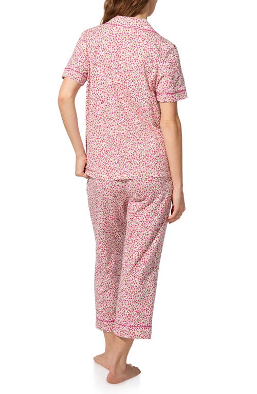 Bedhead Pajamas Print Stretch Organic Cotton Jersey Crop Pajamas In Multi