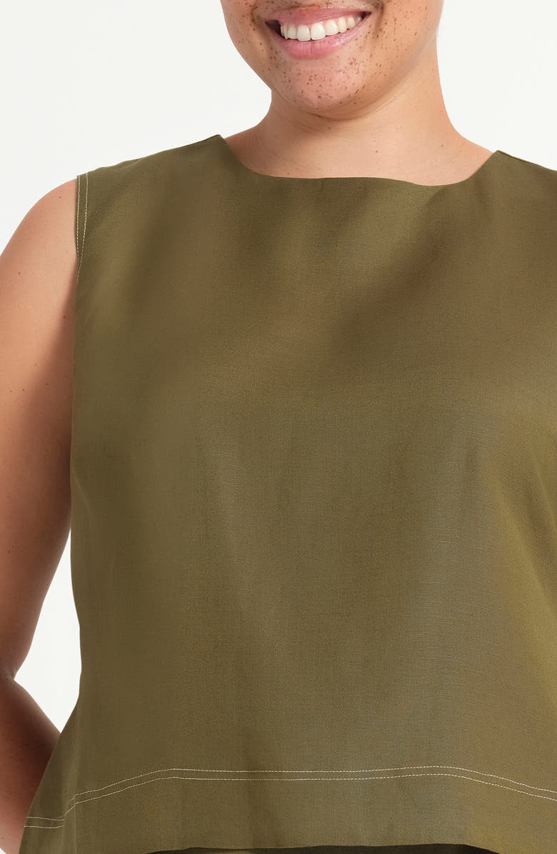 Estelle Sonnet Tie Back Sleeveless Top, Alternate, color, 