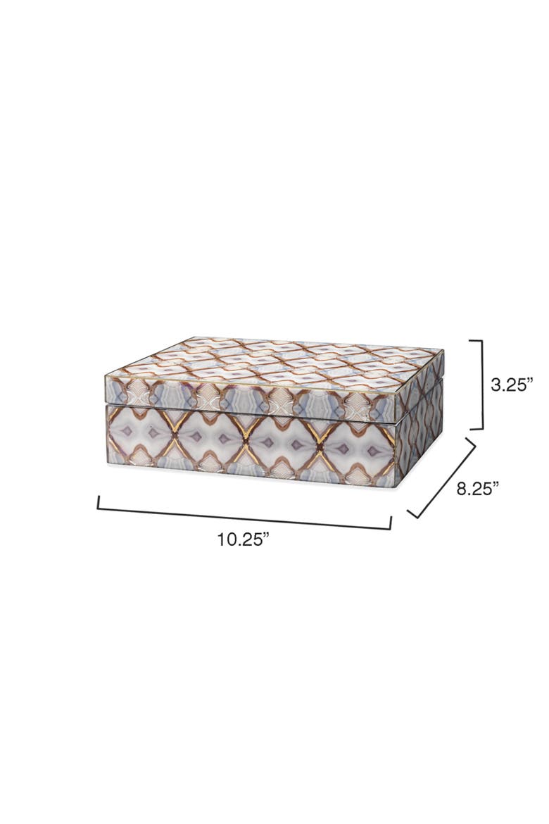 Kaleidoscope Decorative Box, Alternate, color, Blue