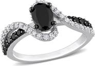 Julianna B. Black Diamond & Created White Sapphire Swirl Ring