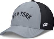 Nike Men's Nike Gray/Navy New York Yankees Rise Swoosh Performance Flex Hat