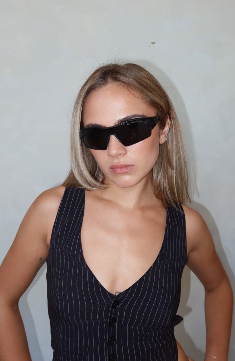 INDY Session Sport Polarized Sunglasses, Alternate, color, Black