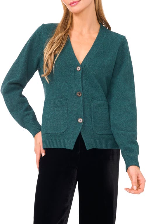 Ted Baker V-neck Button Front Cardigan In Green