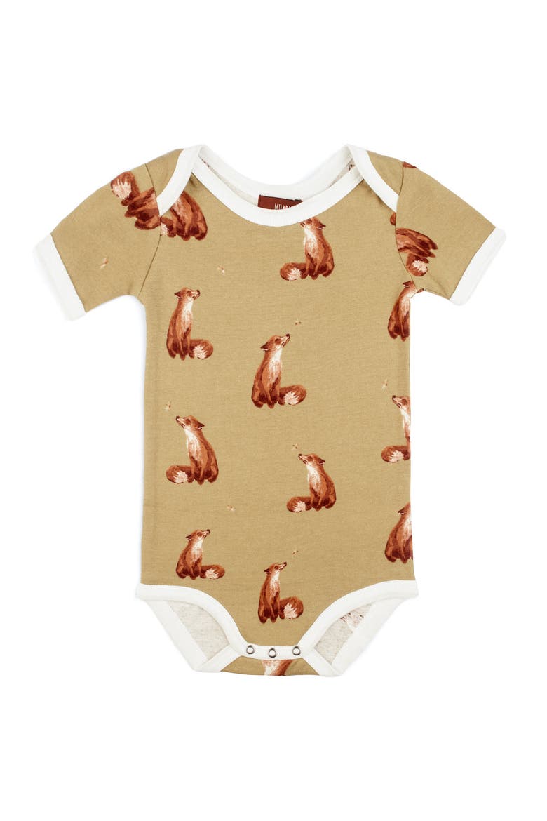 Organic Cotton One Piece, Main, color, Gold Fox