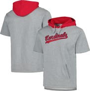 Mitchell & Ness Men's Mitchell & Ness Heather Gray St. Louis Cardinals Postgame Short Sleeve Pullover Hoodie