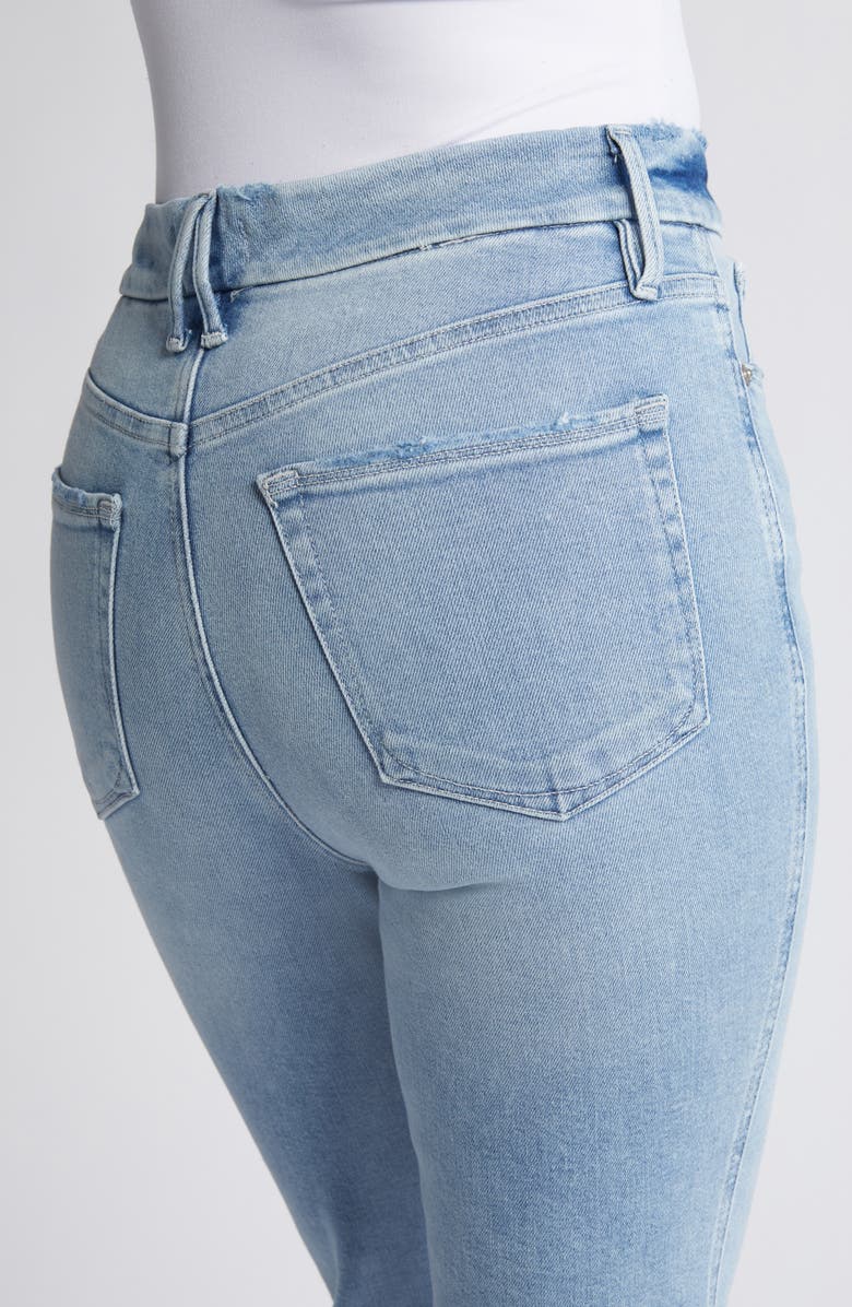 Good American Good Curve Straight Leg Jeans, Alternate, color, 