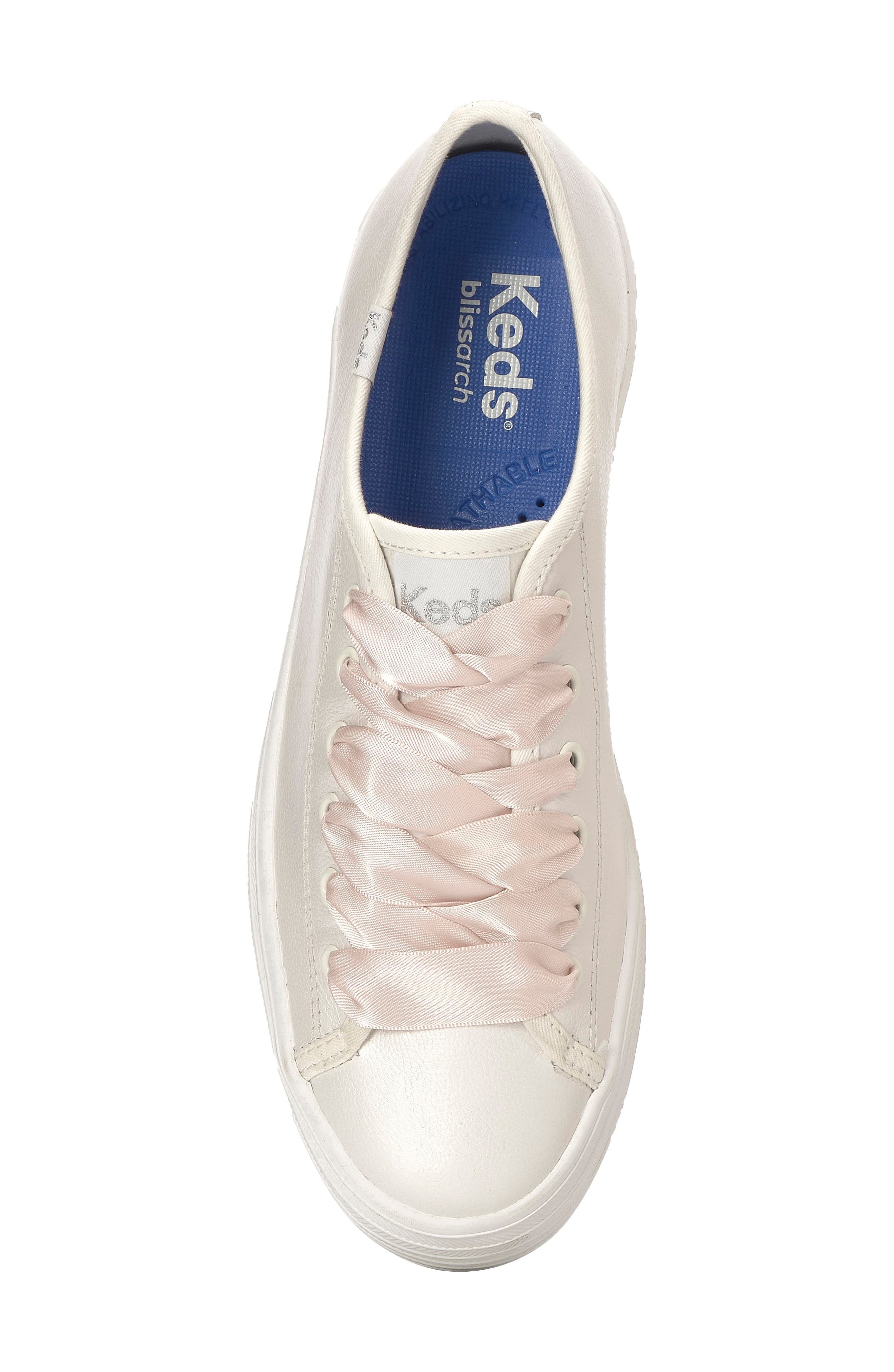 Triple Up Platform Sneaker, Alternate, color, WHITE PEARLIZED