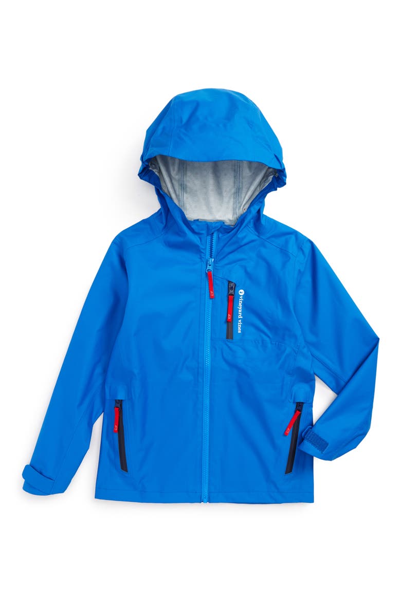 New Hooded Rain Jacket, Main, color, SPINNAKER