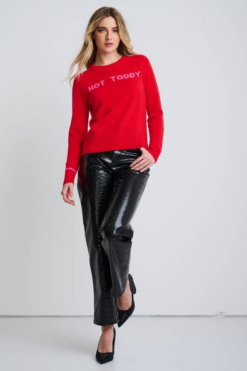 Lisa Todd Hot Toddy Cashmere Sweater In Red