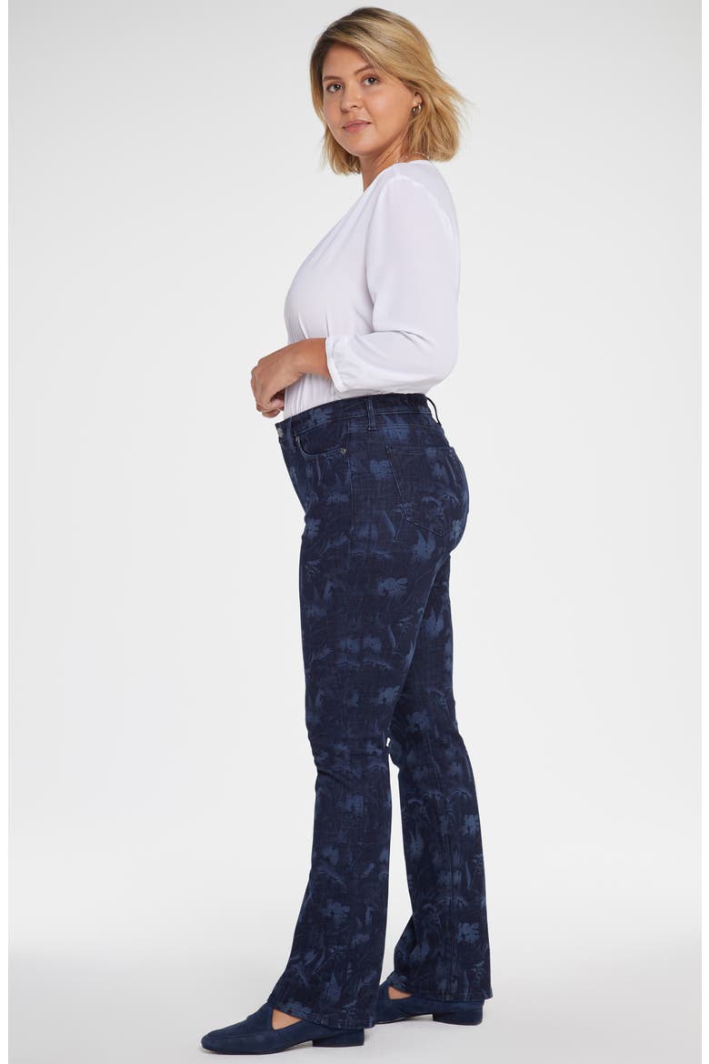 Floral Print High Waist Slim Bootcut Jeans, Alternate, color, BISHOP FLORAL MULTI LASER