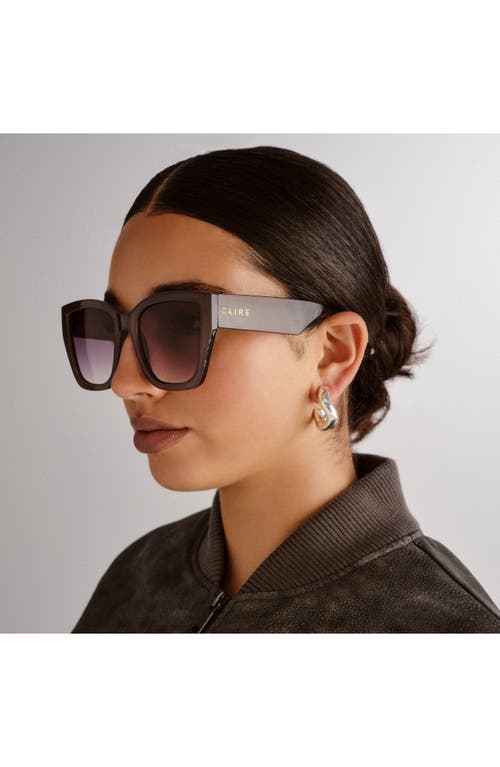 Aire Haedus 53mm Gradient Square Sunglasses In Pewter/smoke Grad