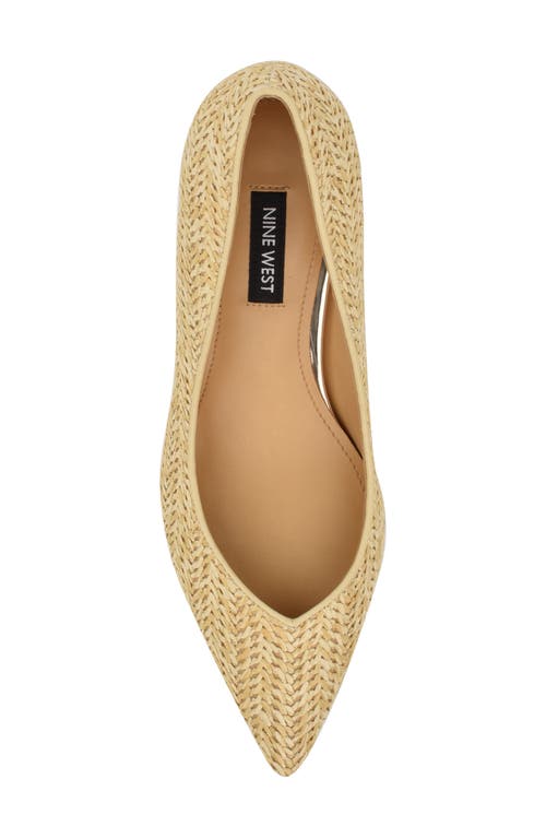 Nine West Ariella Pointed Toe Pump In Light Natural