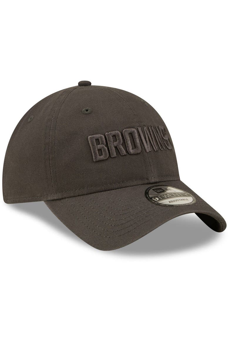 Men's New Era Graphite Cleveland Browns Core Classic 2.0 Tonal 9TWENTY Adjustable Hat, Alternate, color, Graphite