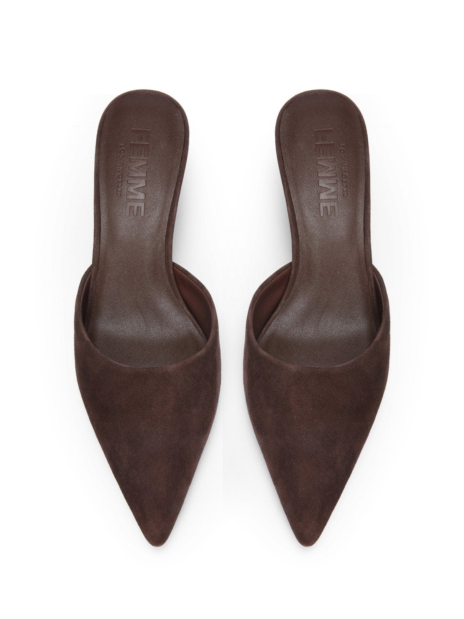 FEMME St. Honore Mule, Alternate, color, Brown