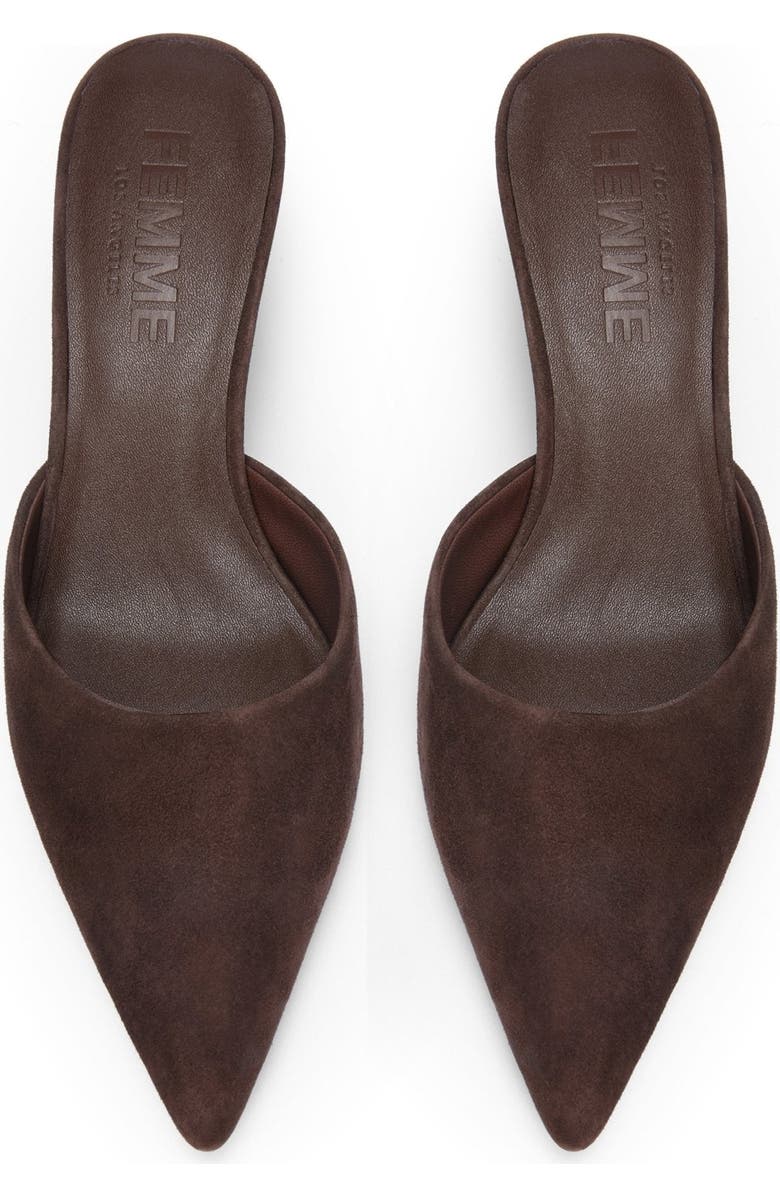 FEMME St. Honore Mule, Alternate, color, Brown