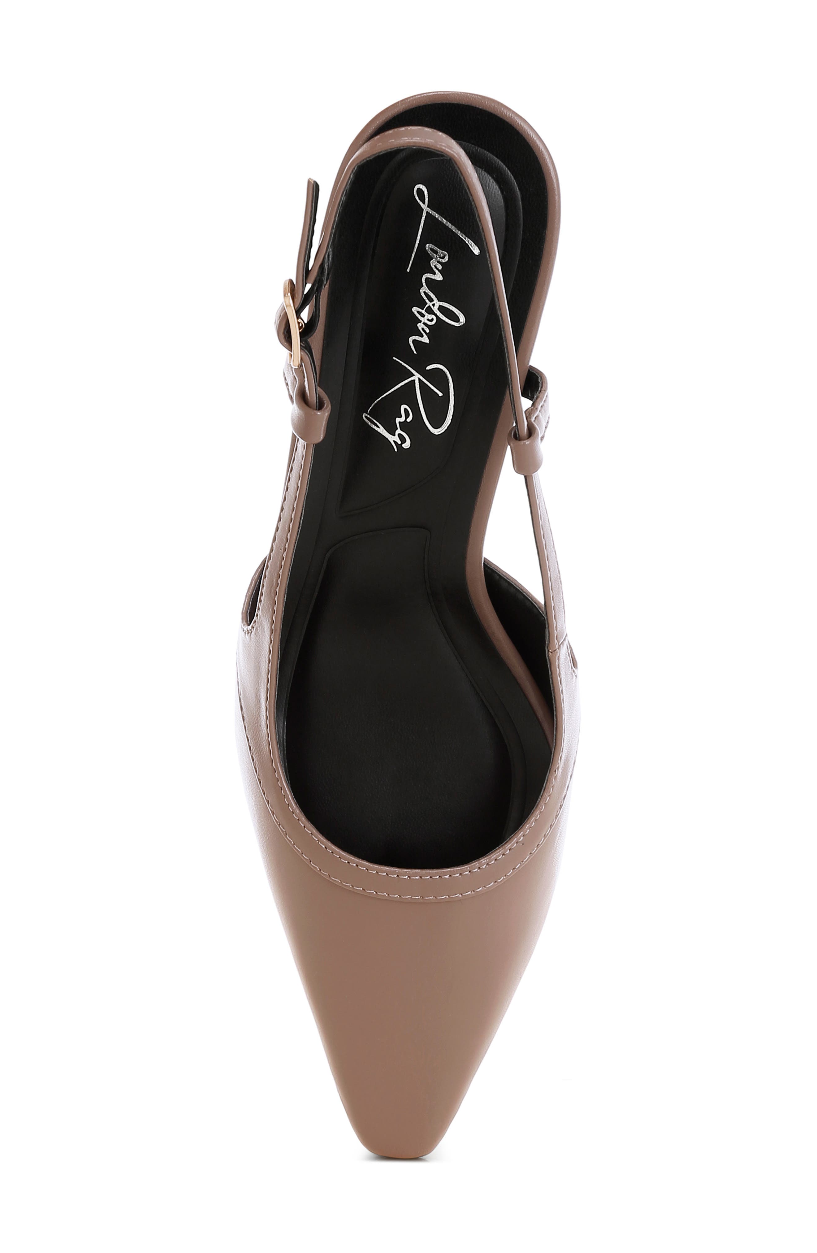 Luxton Kitten Heel Slingback Pump, Alternate, color, TAUPE