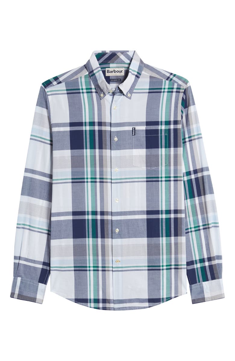 Barbour Madras 7 Tailored Fit Button-Down Shirt, Alternate, color, 