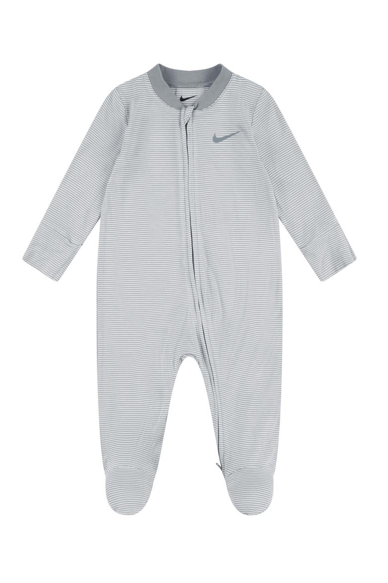 Stripe Zip Footie, Main, color, E8KMICA GR