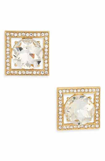 Kenneth Jay Lane Crystal Square Earrings