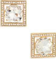Kenneth Jay Lane Crystal Square Earrings